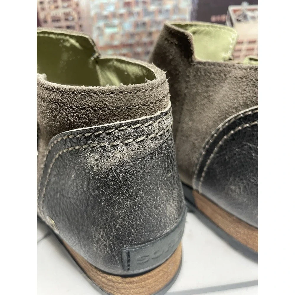Sorel Womens Major Low Suede Side Zip Flat Ankle Boots Ankle Booties sz 6.5 - Picture 7 of 10